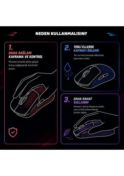 Mouse Grip Tape Crosshair/pro/ultra İle Uyumlu Grip Tape Diğer