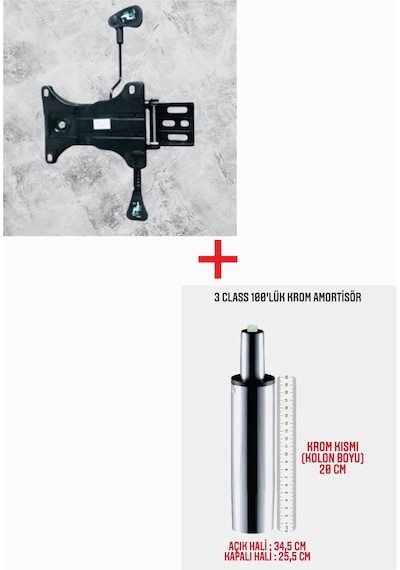 Cemre Ticaret Çift Kollu Kuyruklu Mekanizma+100'lük Krom Piston