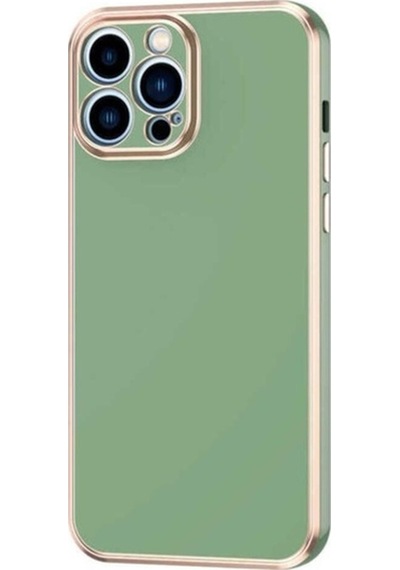 Apple Uyumlu iPhone 12 Pro Kılıf Zore Bark Kapak Light Green