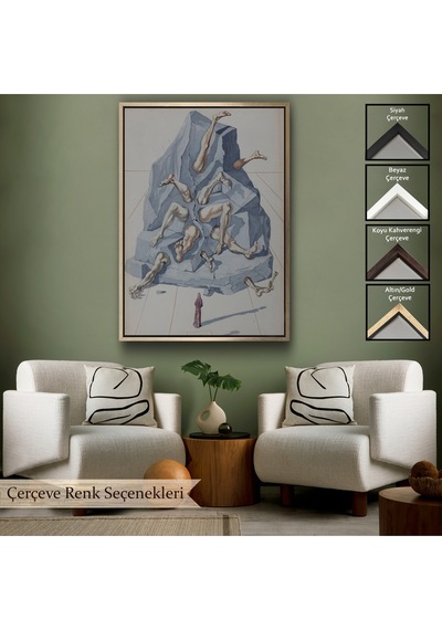 Çerçeveli Salvador Dali - İlahi Komedya Tablosu-7401