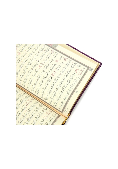 Suni Deri Çantalı - Arapça Kuranı Kerim - Hafız Boy - Bilgisayar Hatlı - Fuşya
