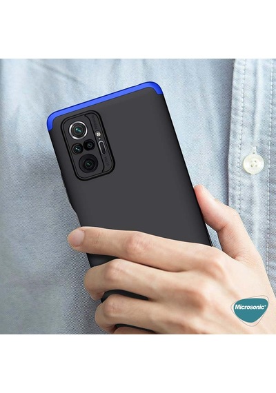 Microsonic Xiaomi Redmi Note 10 Pro Kılıf Double Dip 360 Protective