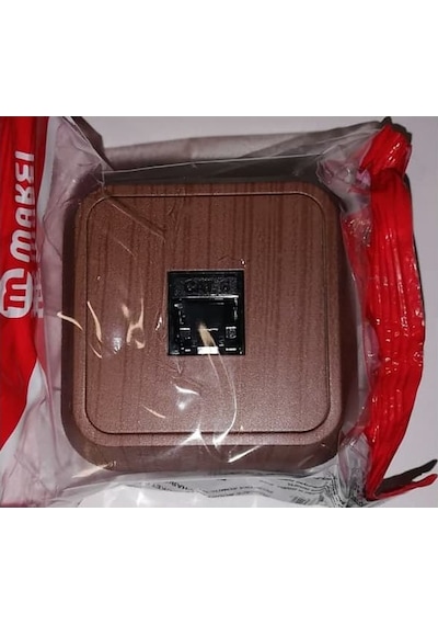 Makel Sıva Üstü Data Prizi Tekli Cat6 Ceviz