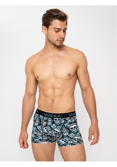 Dorea 2 Adet Erkek Desenli Boxer (445770894) Siyah
