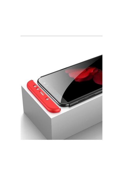 Samsung Uyumlu Galaxy A6 Plus Kılıf 3 Parçalı 360 Tam Korumalı Gkk Kapak