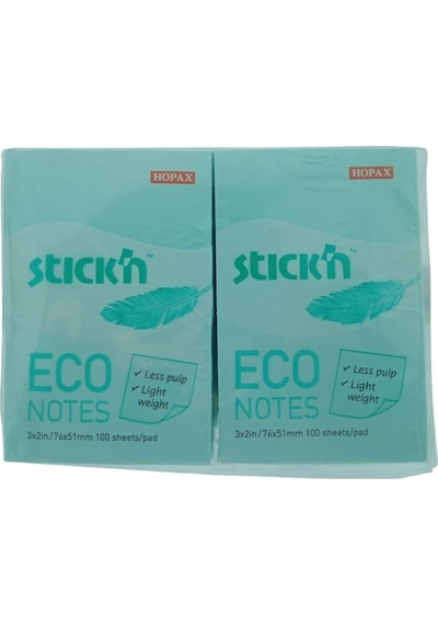 Gıpta Stick'n Post-it Eco Pastel Mavi 76x51 100 Yp 12'li Paket