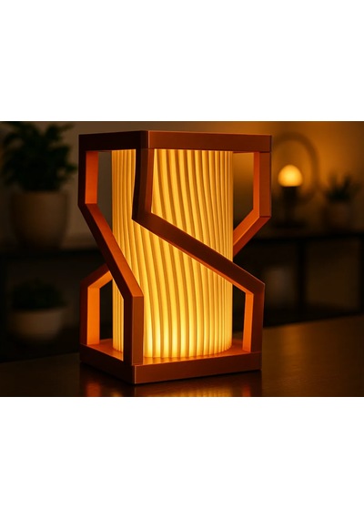 Modern Gece Lambası Abajur Led Usb Girişli Mat Turuncu