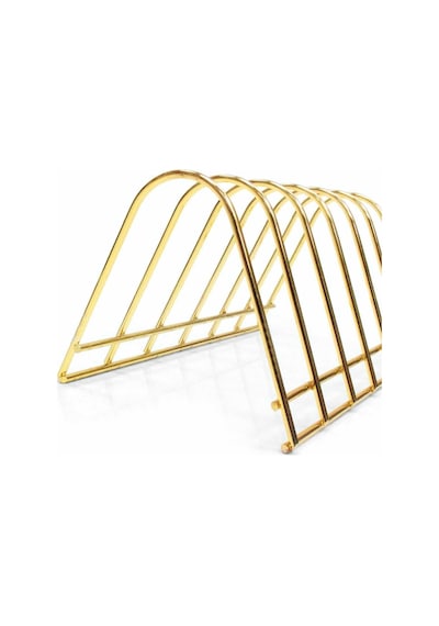 Metal Gold 6 Bölmeli Tabak Standı Çelik Sarı Diğer