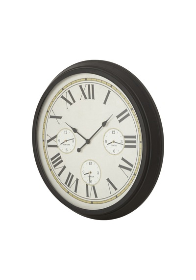 Mudo Home Earth Hour Duvar Saati 83cm Krem