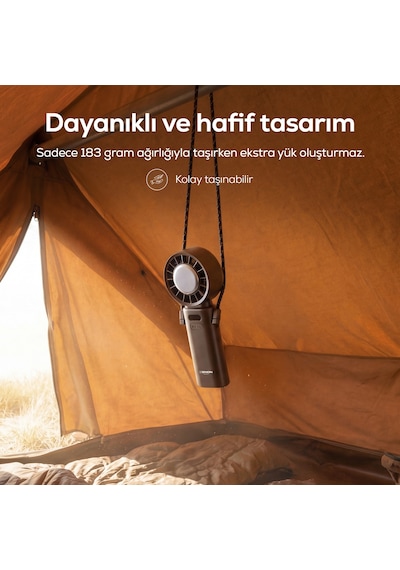 Xenon Smart Peltier Buz Soğutmalı El Vantilatörü 100 Kademe, 3600mah, 8300 Rpm, Usb-c, Askılı