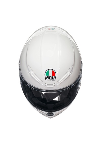 Agv K6 S Mono White Kapalı Kask Beyaz