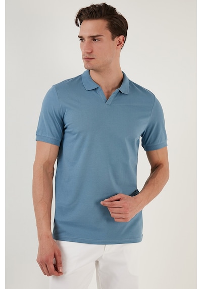 Buratti Erkek Polo T Shirt 5902141 MAVİ Mavi
