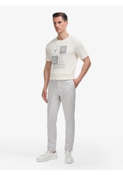 Cacharel Açık Gri Slim Fit Pamuk Karışımlı Beli Lastikli Kanvas Pantolon Cacharel Açık Gri Slim Fit Pamuk Karışımlı Beli Lastikli Kanvas Pantolon