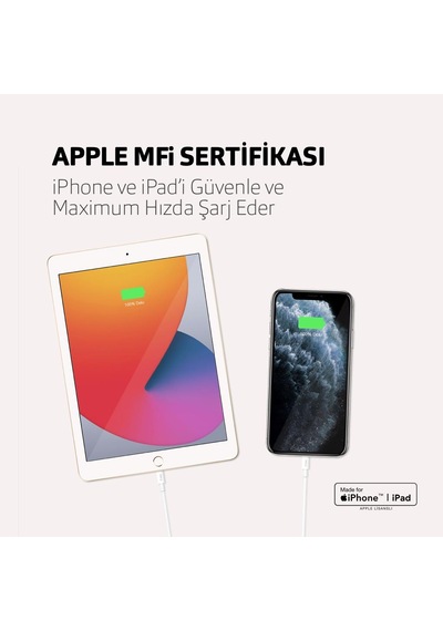 Ttec Super Şarj Mfı Sertifikalı 120cm Apple Uyumlu iPhone Şarj Kablo Apple Uyumlu iPhone 11 12 13 14 Pro Max Şarj Kablosu Desen - Ben10