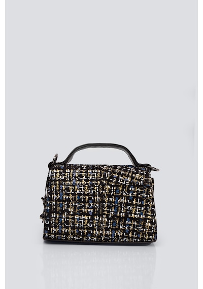 Westbag Kadın Hakiki Deri Kapaklı Omuz Çantası Kartlık Ve Anahtarlık Bölmeli Küçük Boy Çok Renkli Siyah