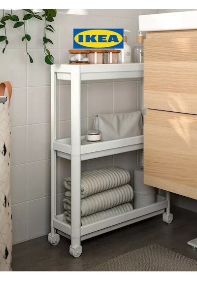 Ikea Tekerlekli Raf Dolaplı Vesken Ikea 182867264 Beyaz