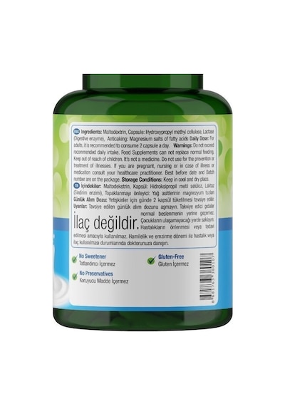Natures Supreme Lactase Enzyme 100 Kapsül Aromasiz