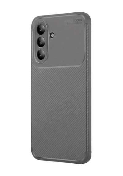 Newface Samsung Galaxy A56 Kılıf Auto Focus Karbon Kapak - Gri