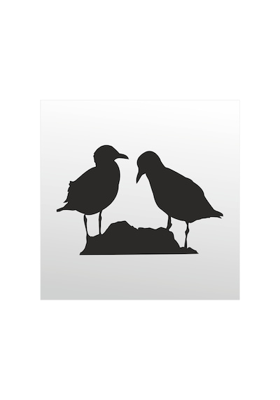 Folyo Sticker Kuşlar 50cm Uzunluk Siyah