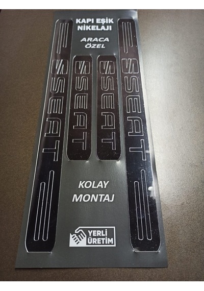 Seat Grubu İle Uyumlu Pleksi Kapı Eşiği Ön Arka 4lü Set