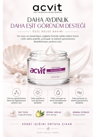 Acvit Özel Bölge Beyazlaştırıcı Ve Aydınlatıcı Krem 50 ML