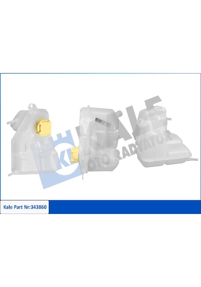 Kale 343860 Radyatör Yedek Su Deposu Ford Fiesta 02 1.4 Tdci 3 Çıkışlı Kapaklı 3s61 8k218 Ab- 1221053- 3s61 8k218 Aa