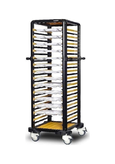 Gastrolley İkili Self Servis Arabası 150 2 Yanı Kapalı 104 X 71 X 174 Cm