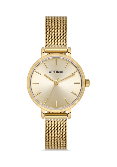 Optimal Opt.03222h.05 Unisex Kol Saati Altın - Siyah