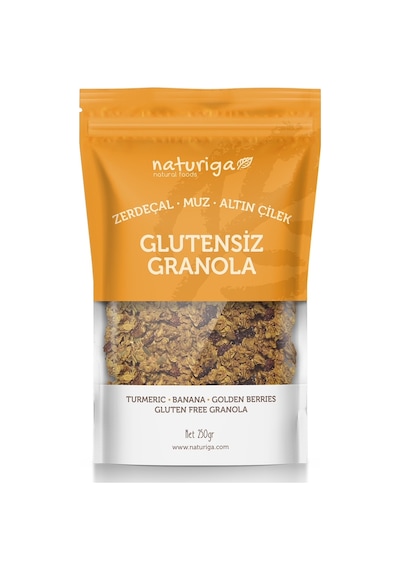 Naturiga Glutensiz Zerdeçal & Altın Çilek Granola 250 G