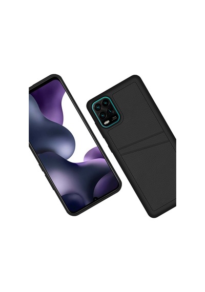 FitCase Xiaomi Mi 10 Lite Kılıf Proda Deri Çift Kartlık Cepli Kapak