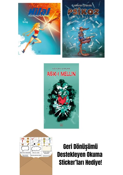 Hilal 3. Kitap Kalbimdeki İfrit + Psikoz Hikayeleri + Aşk-ı Melun