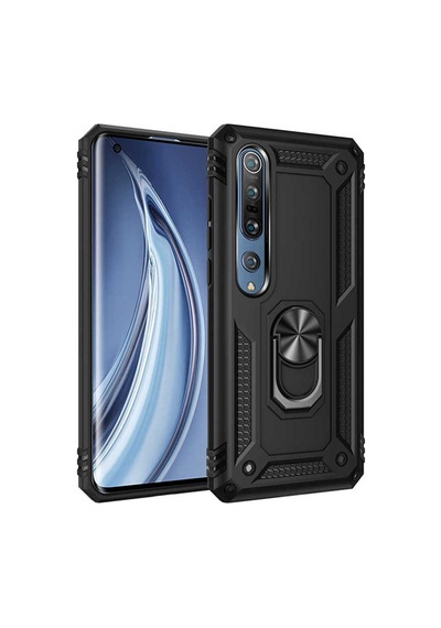 Xiaomi Mi 10 Kılıf Zore Vega Kapak Siyah