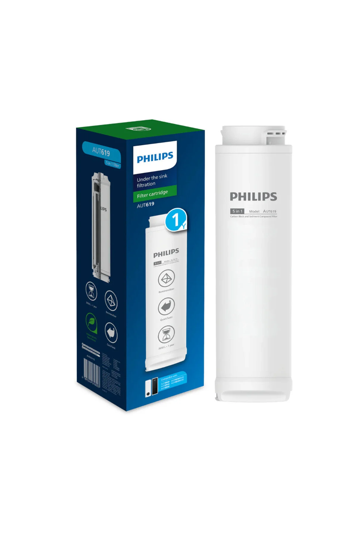 Philips Aut8990 Sistemi İçin Ters Ozmoz Ro 5'i 1 Arada Su Arıtma Filtresi Aut619/10 -