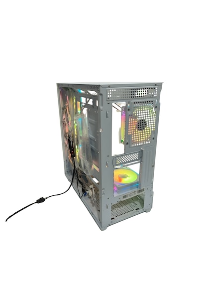 Zoko Alpha 7x120mm Argb Fan+kontrolcü+kumanda Pc Boş Beyaz Kasa