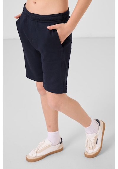 Tommylife Lacivert Pamuklu Yumuşak Dokulu Standart Fit Basic Erkek Çocuk Şort - 11293 Lacivert