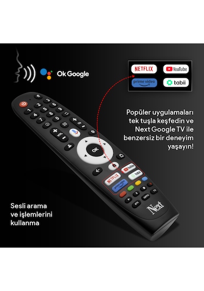 Next YE-86JFSG8-QLED+ 86" UHD 4K Google TV