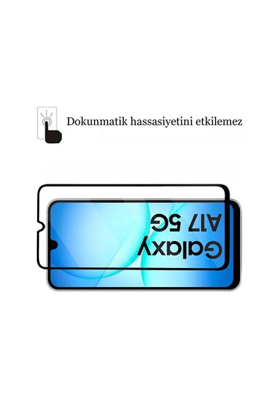 Samsung Galaxy A17 Uyumlu Kırılmaz Cam 5d Tam Kaplayan Ekran Koruyucu