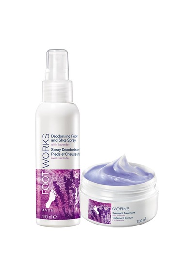 Avon Lavanta Özlü Ayak Gece Kremi 150 ML + Koku Önleyici Sprey 100 ML
