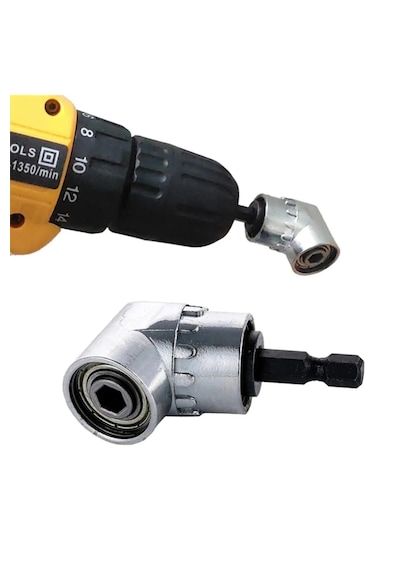 Vidalama Köşe Adaptörü Manyetik 1/4 Hex Girişli Matkapa Uyumlu 60 Mm Dmx4768