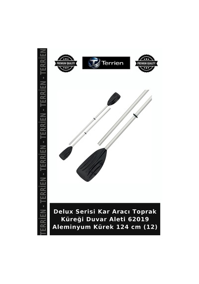 Delux Serisi Kar Aracı Toprak Küreği Duvar Aleti 62019 Aleminyum Kürek 124 Cm 12