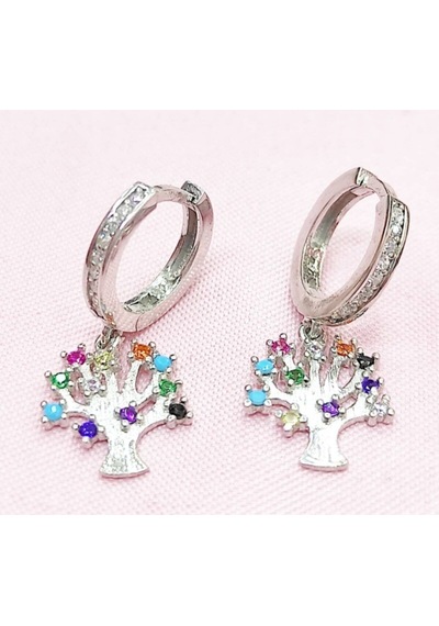 Oriental Kuyumculuk Jewellery Hayat Ağacı Küpe Gümüş