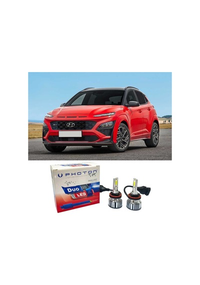 Hyundai Kona Led Xenon Kısa Far Ampulü H7 Duo Yeni Seri Beyaz 2017-2022
