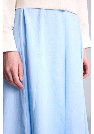 Defacto A Kesim Poplin Maxi Etek H1920ax26smbe745 Mavi-be745