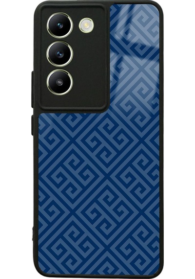 Vivo V30 Lite Blue Motif Tasarımlı Glossy Telefon Kılıfı Çok Renkli