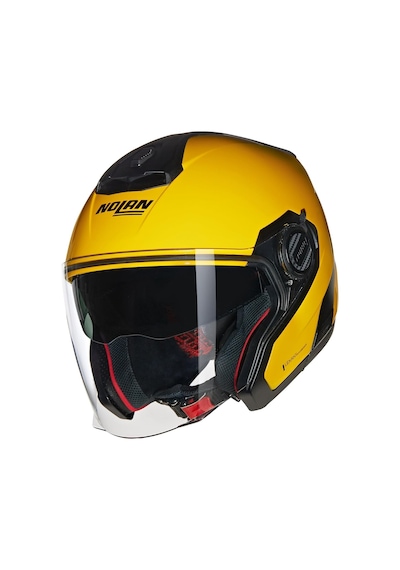 N40-5 06 Classico 306 Camli Yarım Motosiklet Kaskı Sarı M Çok Renkli
