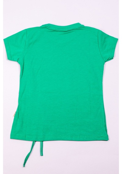 Hçm Kız Çocuk Tshirt Taş Baskılı A1 Yeşil