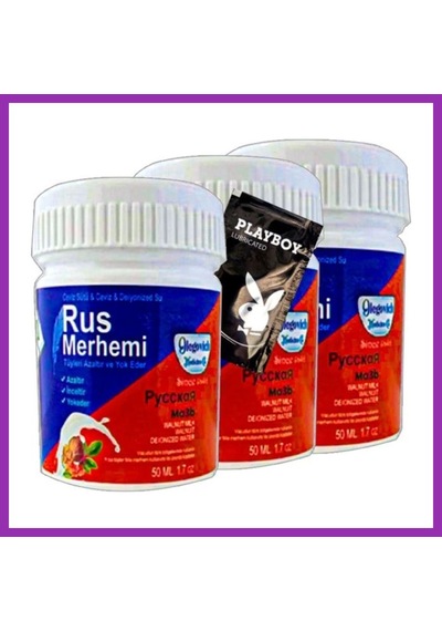 Bezos Süper Rus Merhemi Glegnid Blue Tüy Kremi Rus Merhemi 3 Adet X 50 Ml + Yanında Jel Bty