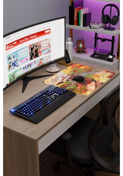 Kazuha Genshin Impact Anime Gacha V4 - 48x40 Xl Gaming Mouse Pad Fare Altlığı