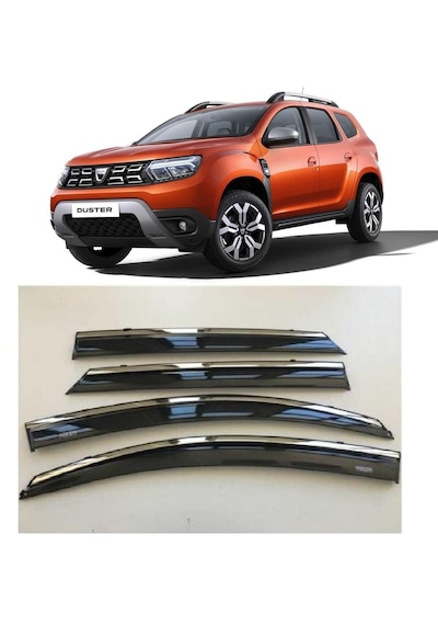 Dacia Duster Kromlu Cam Rüzgarlığı Krom Rüzgarlık 2018-2023