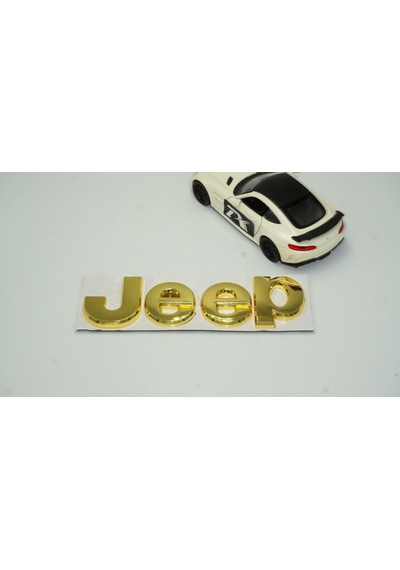 Jeep Kaput Bagaj 3m 3d Gold Metal Logo Amblem Arma
